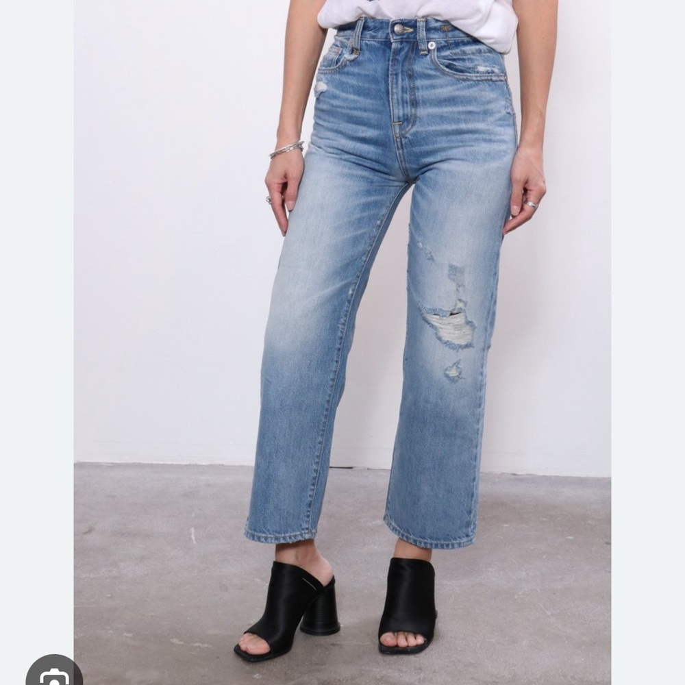 R13 High Rise Camille Emory Wash Classic Blue Women's Jeans Size 26
